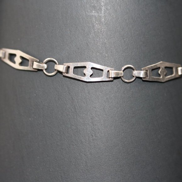 Vintage 925 Silver snake link C^A Bracelet Delicate - Picture 3 of 5